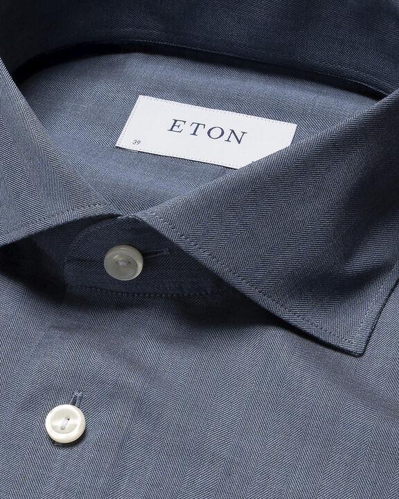 Slim Fit Herringbone Wrinkle Free Flannel Shirt