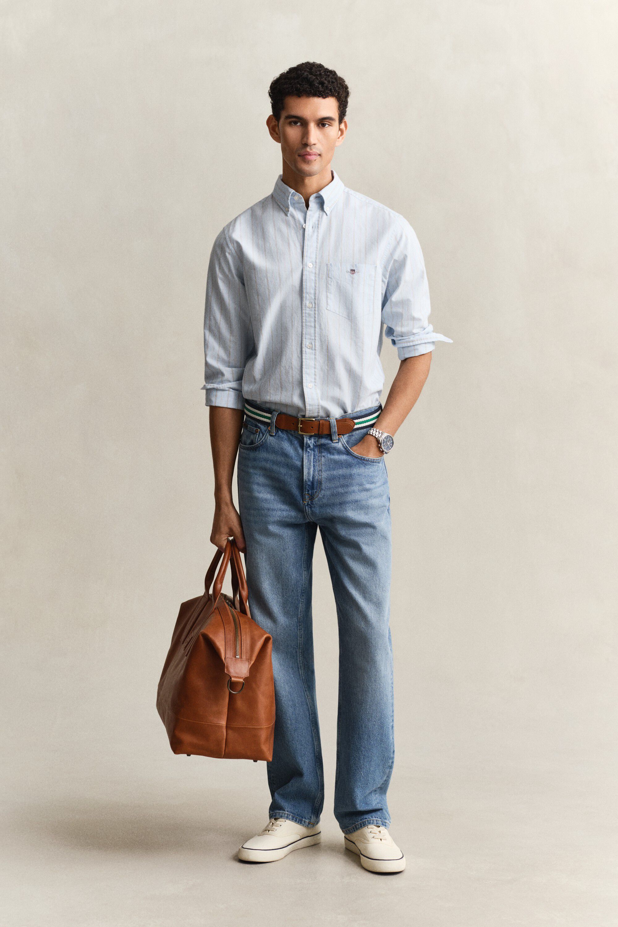 REG CLASSIC OXFORD STRIPE SHIRT