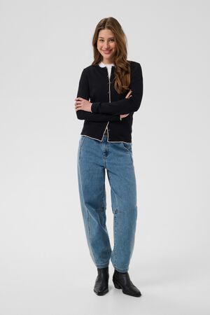 MilaSZ Contrast Stripe Cardigan