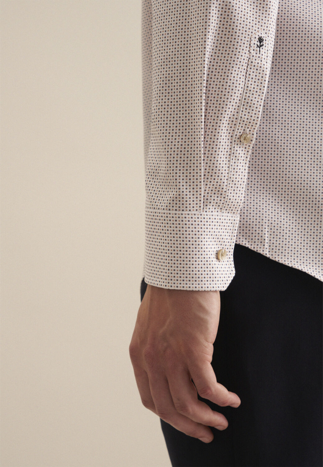 Business Shirt Regular Long sleeve Kent-Collar Print