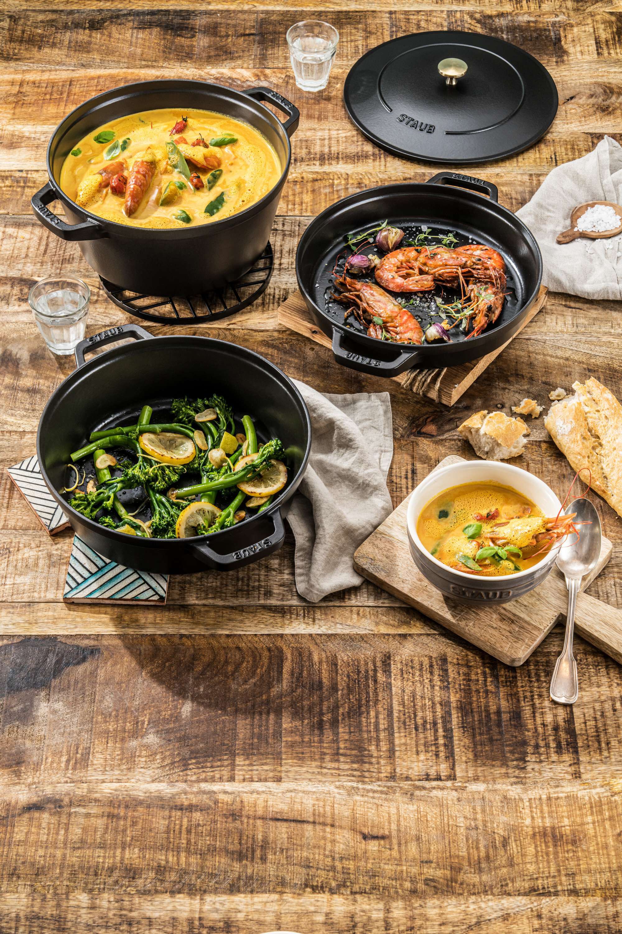 La Cocotte Grydes&aelig;t 3-dele, St&oslash;bejern