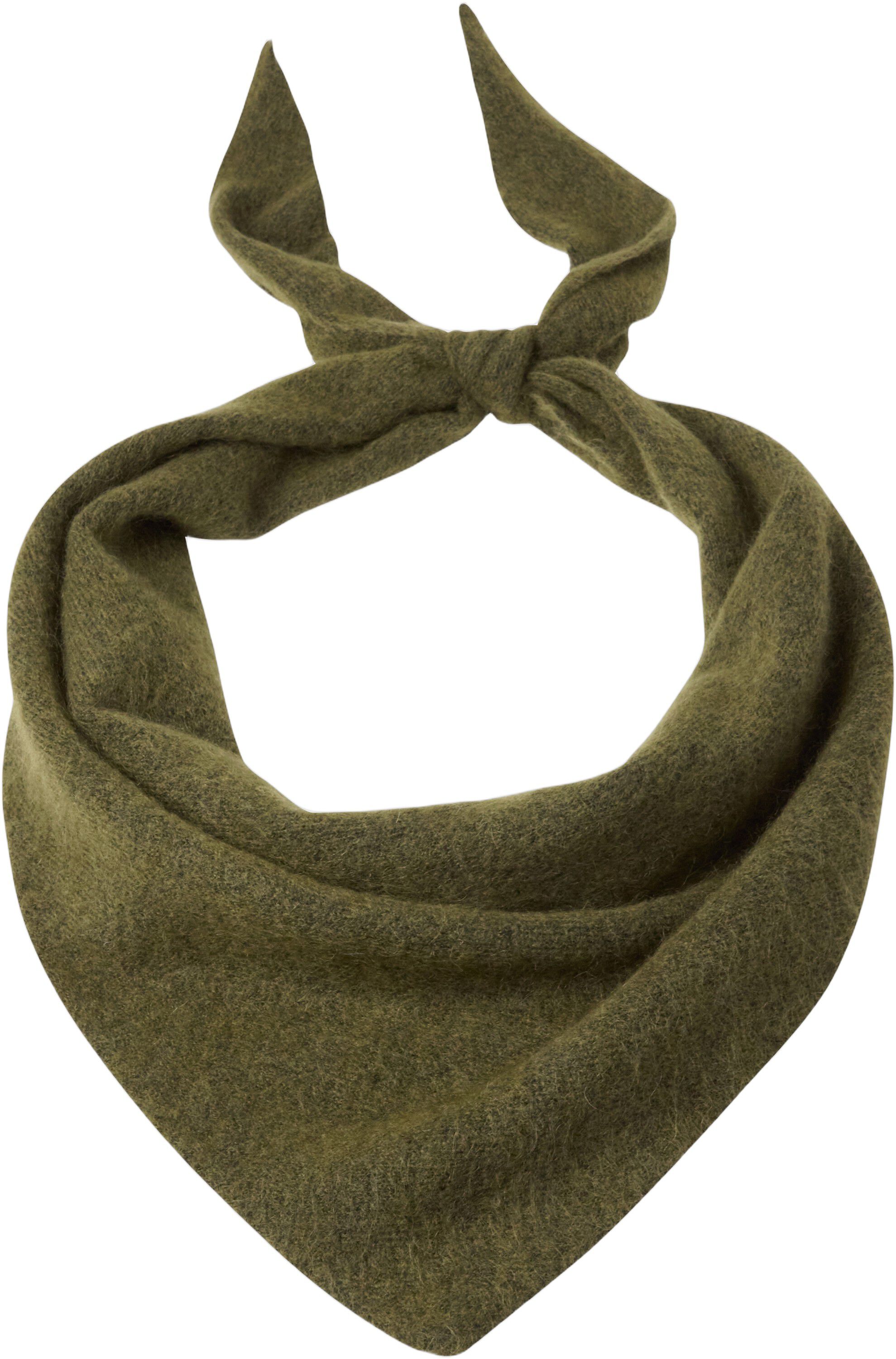 Bl&oslash;dt, strikket trekantet t&oslash;rkl&aelig;de