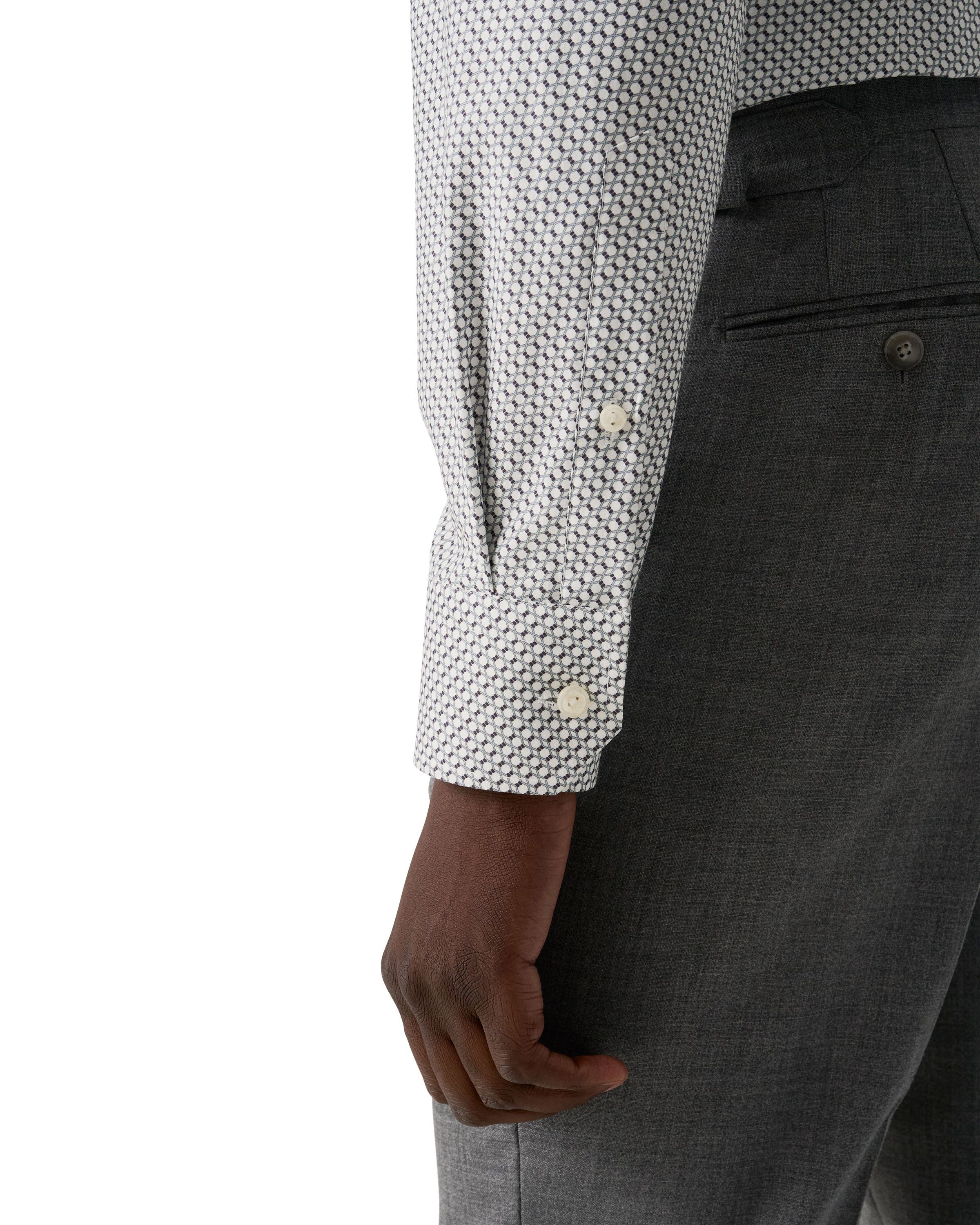 Contemporary Fit Geometric Twill Shirt