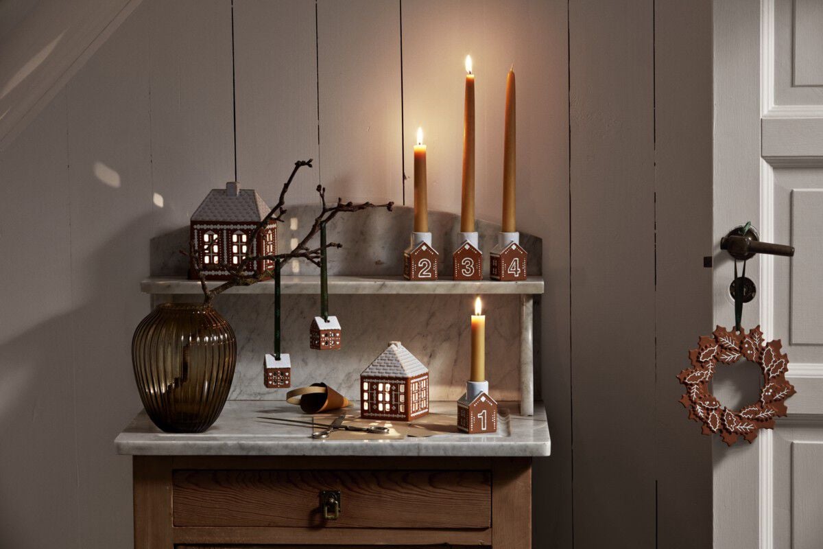 Gingerbread Juleoph&aelig;ng H5 brun 2 stk.