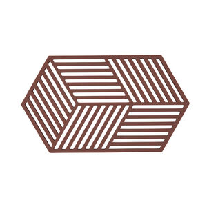 Bordskåner Hexagon 24 x 14 x 0,9 cm Burgundy Silikon