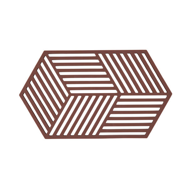 Bordskåner Hexagon 24 x 14 x 0,9 cm Burgundy Silikon