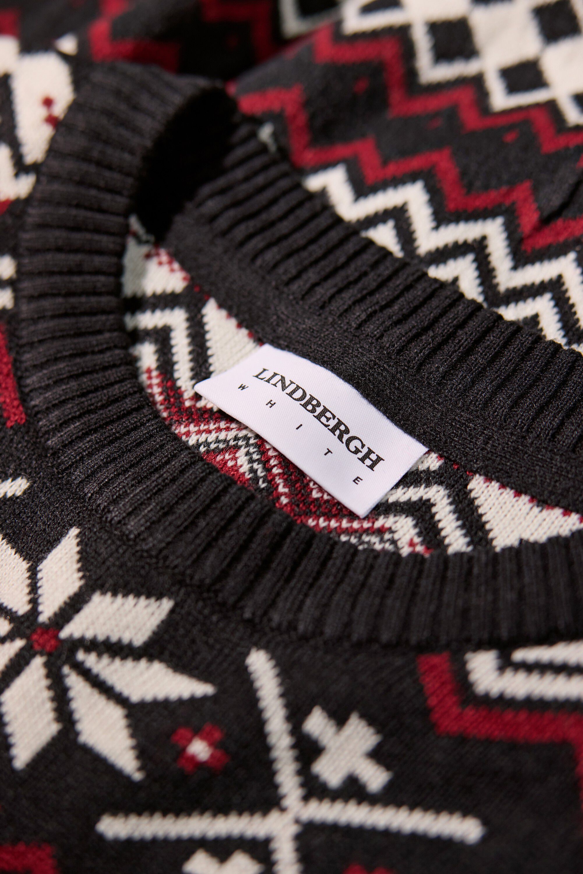 Lambswool half zip knit