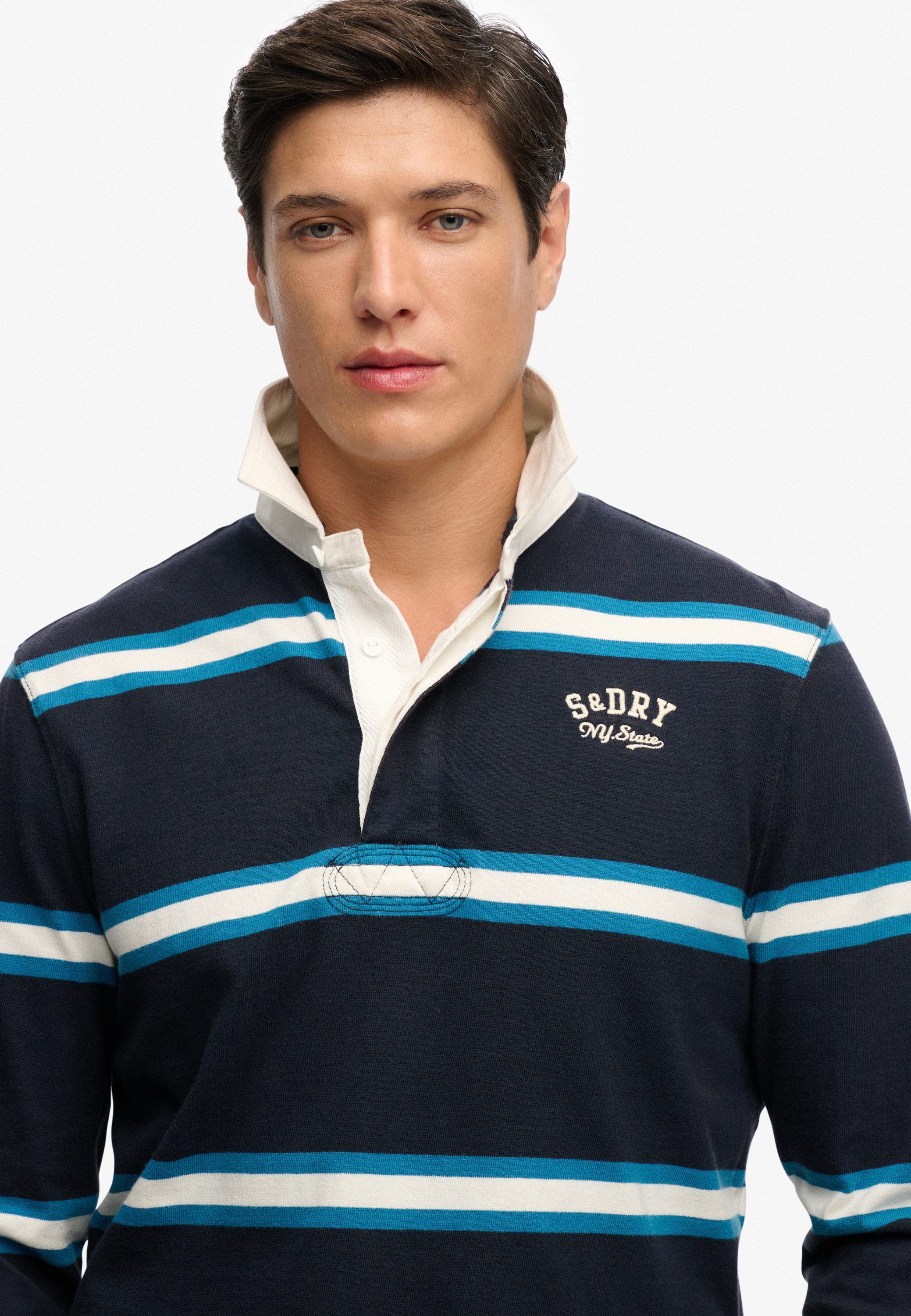 VINTAGE ATHLETIC STRIPE RUGBY