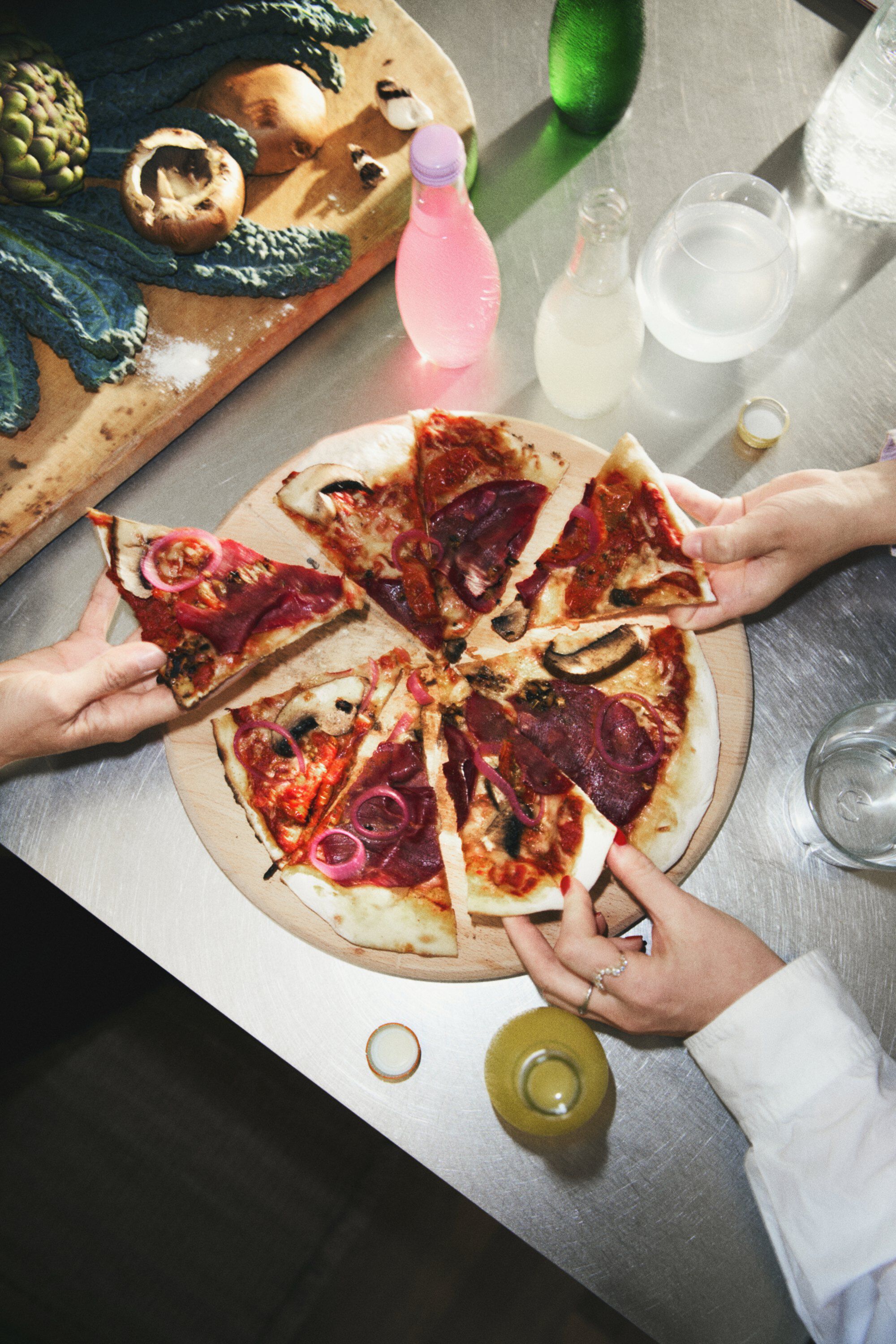 GC Pizza board &Oslash;35 og sk&aelig;rer b&oslash;g