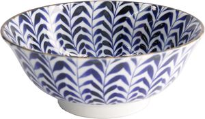 Mino Blue Mixed Bowls Ramen 19x8cm Shidare 21599 6/36