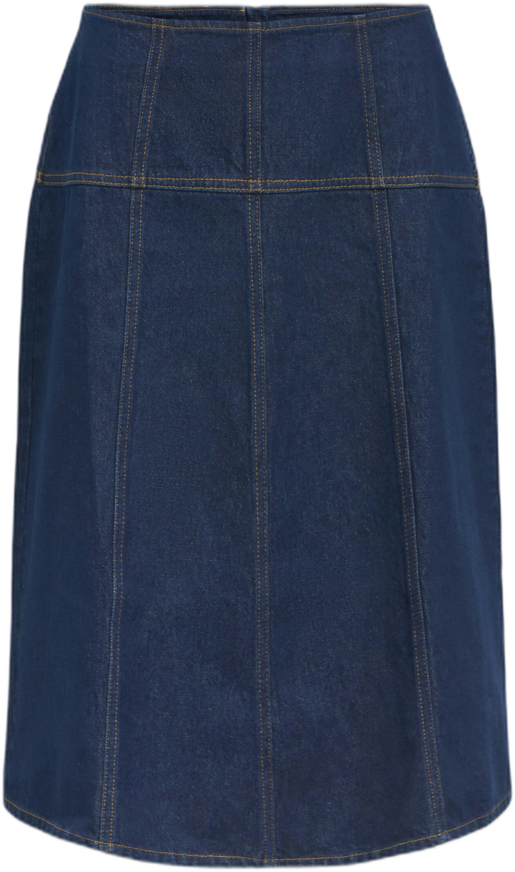 Objrine Mw Midi Denim Skirt E Tne 26