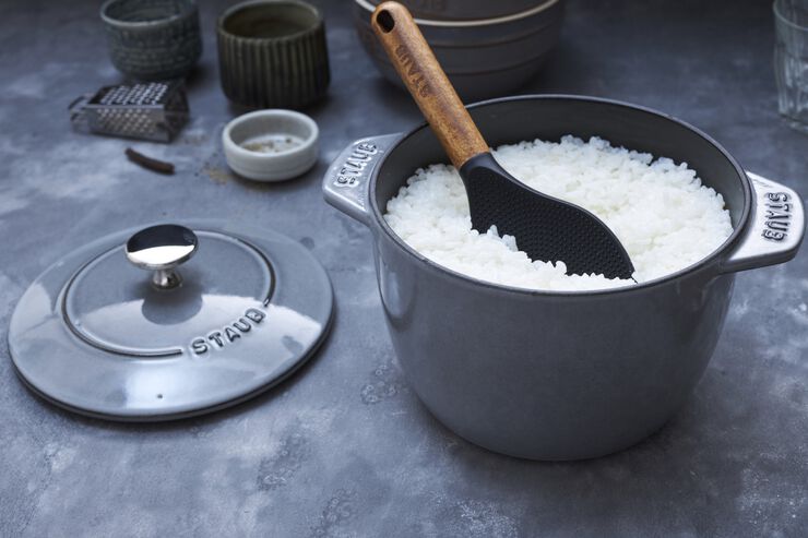 La Cocotte Ris Cocotte 16 cm / 1,75 l, Rund, Grafitgrå, Støb