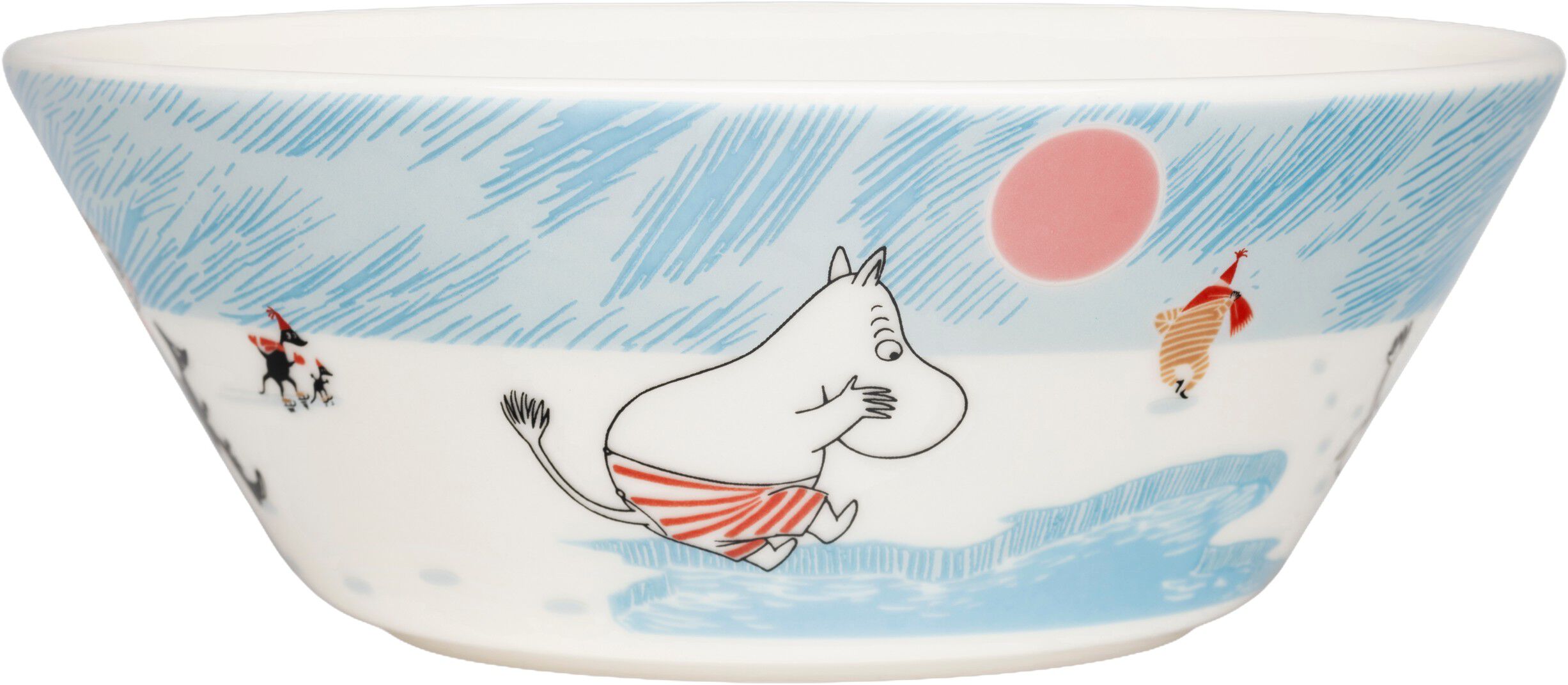 Moomin Arabia 15 cm sk&aring;l Vinterbadning