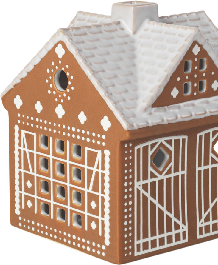 Gingerbread Lyshus Julestald H11. 5 brun
