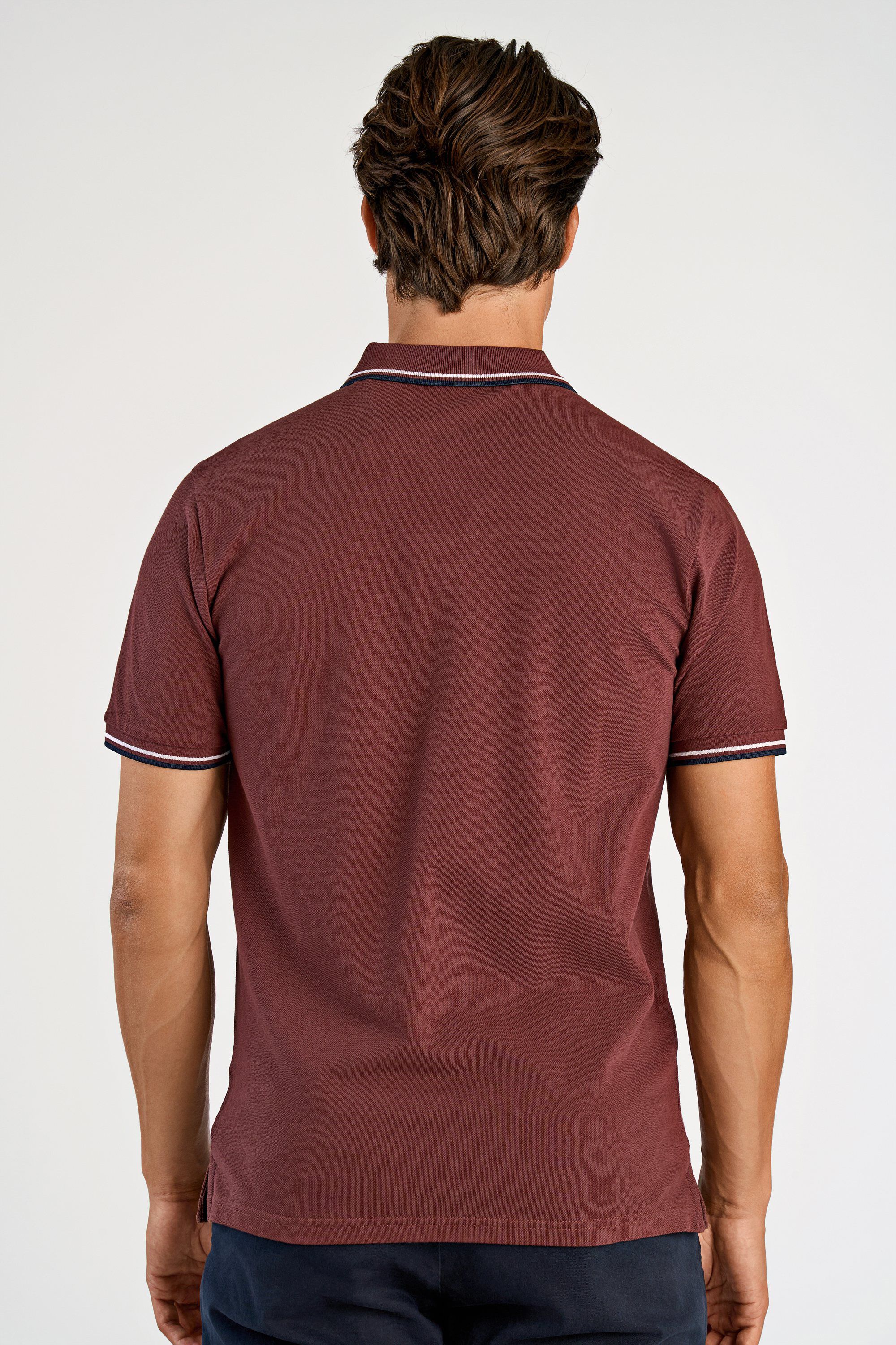 Polo shirt w. zip neck