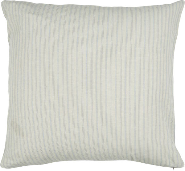 Pude natur m/lyseblå striber