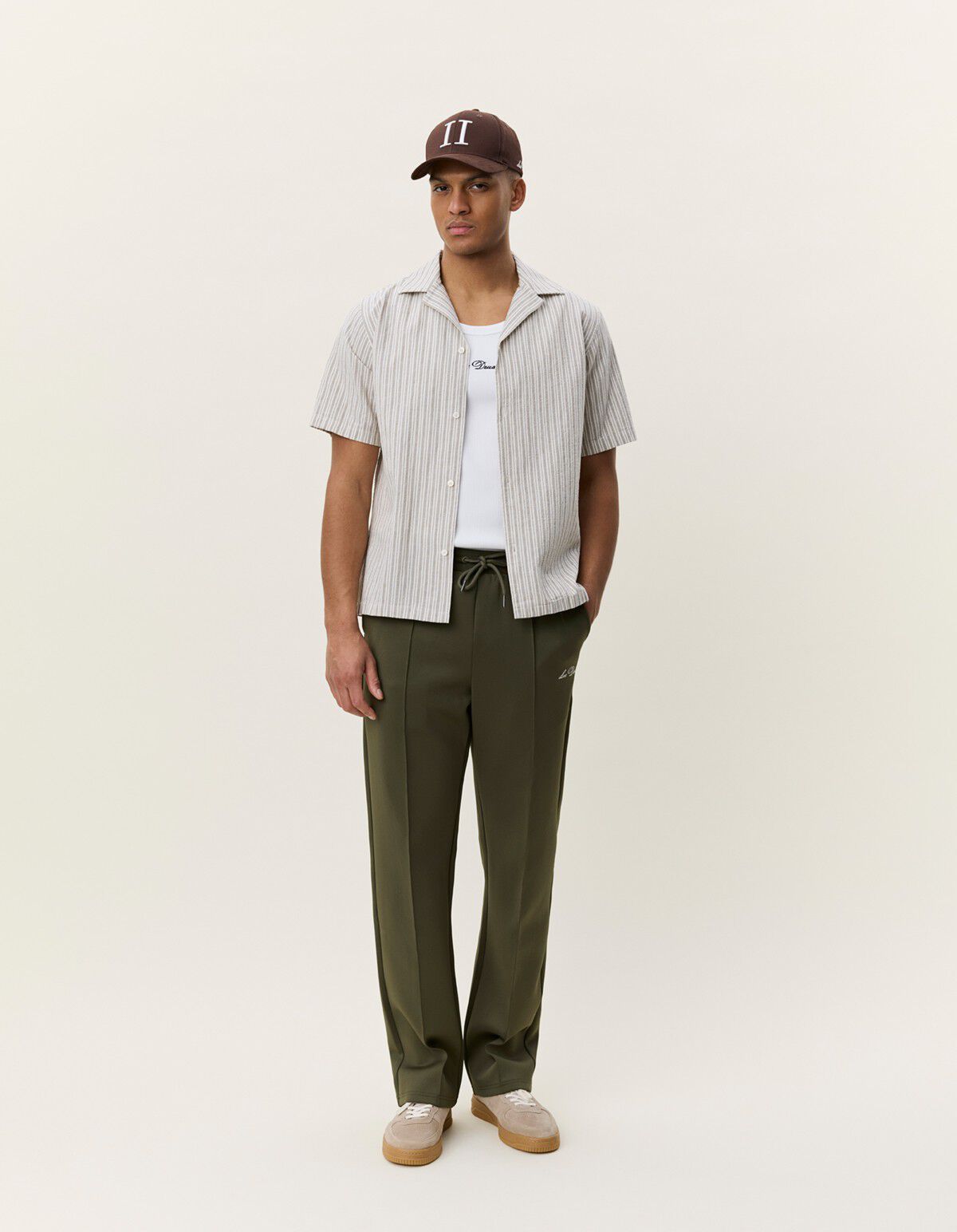 Stripe Cotton-Linen SS Shirt