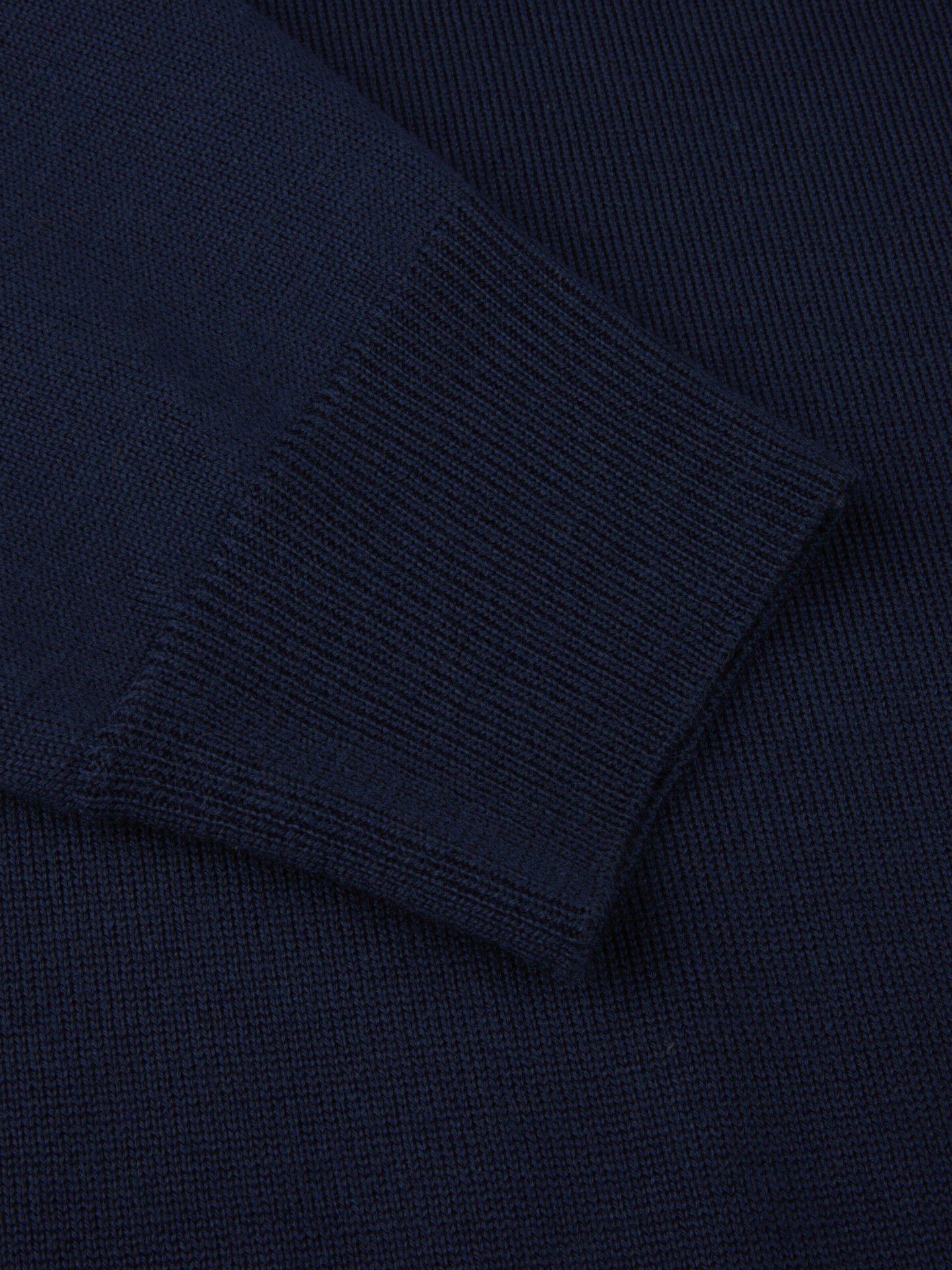 Pullover Knitted Crew Neck With Patch Merino Wool