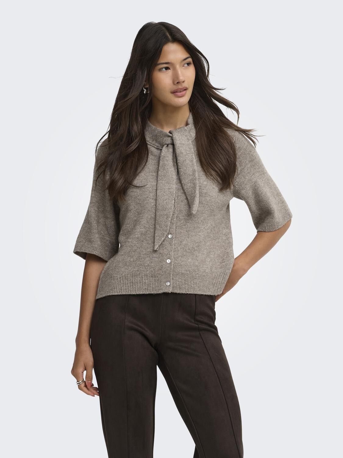 Onllana Ss Scarf Detail Cardi Ex Knt