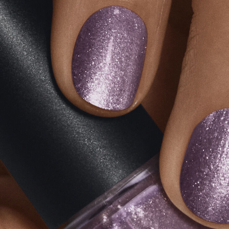 Nail Polish Purple Glitter