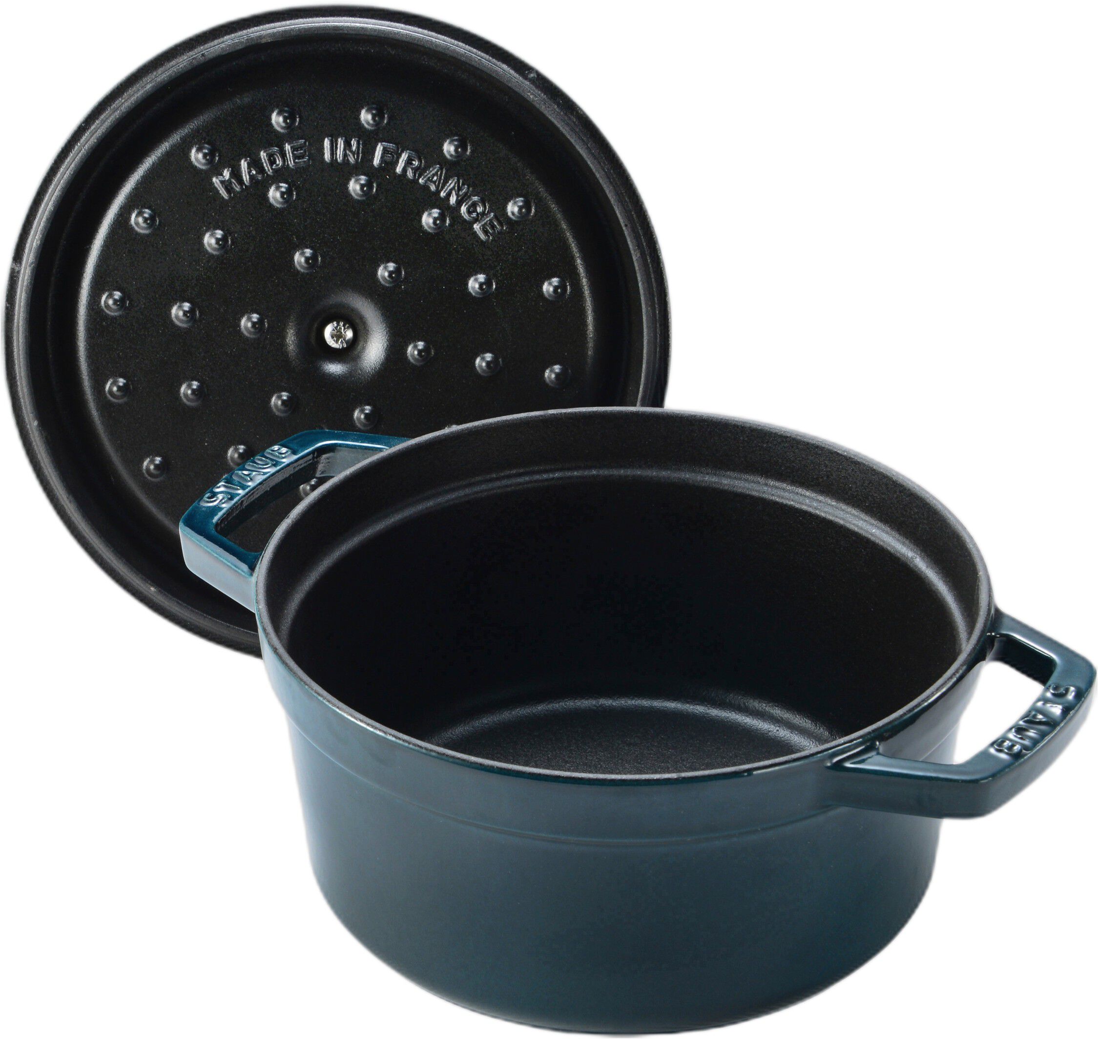 La Cocotte Cocotte 20 cm / 2,2 l, Rund, La-Mer-Turkis-Bl&aring;gr&oslash;