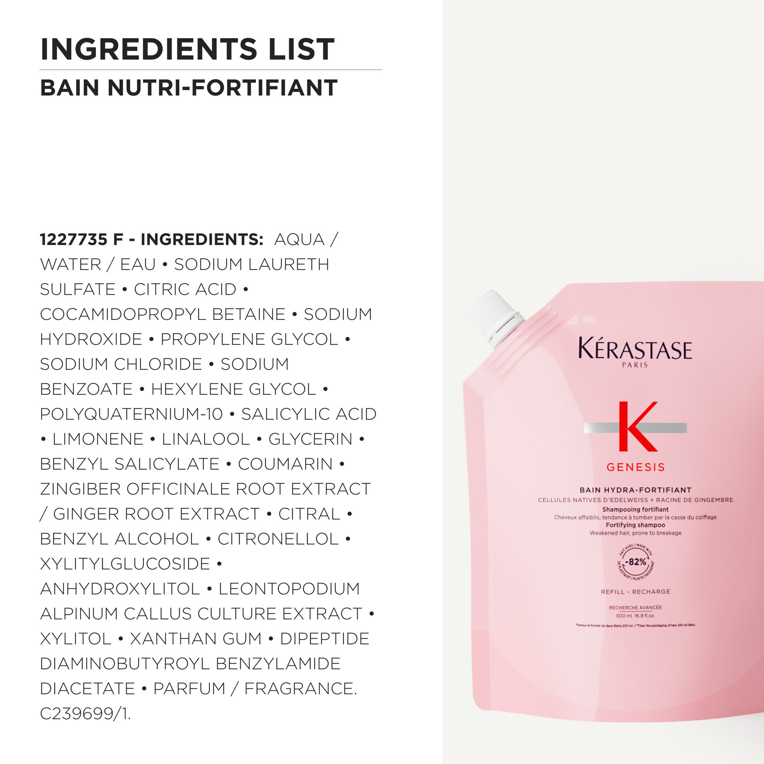 Genesis Bain Hydra-Fortifiant Shampoo Refill
