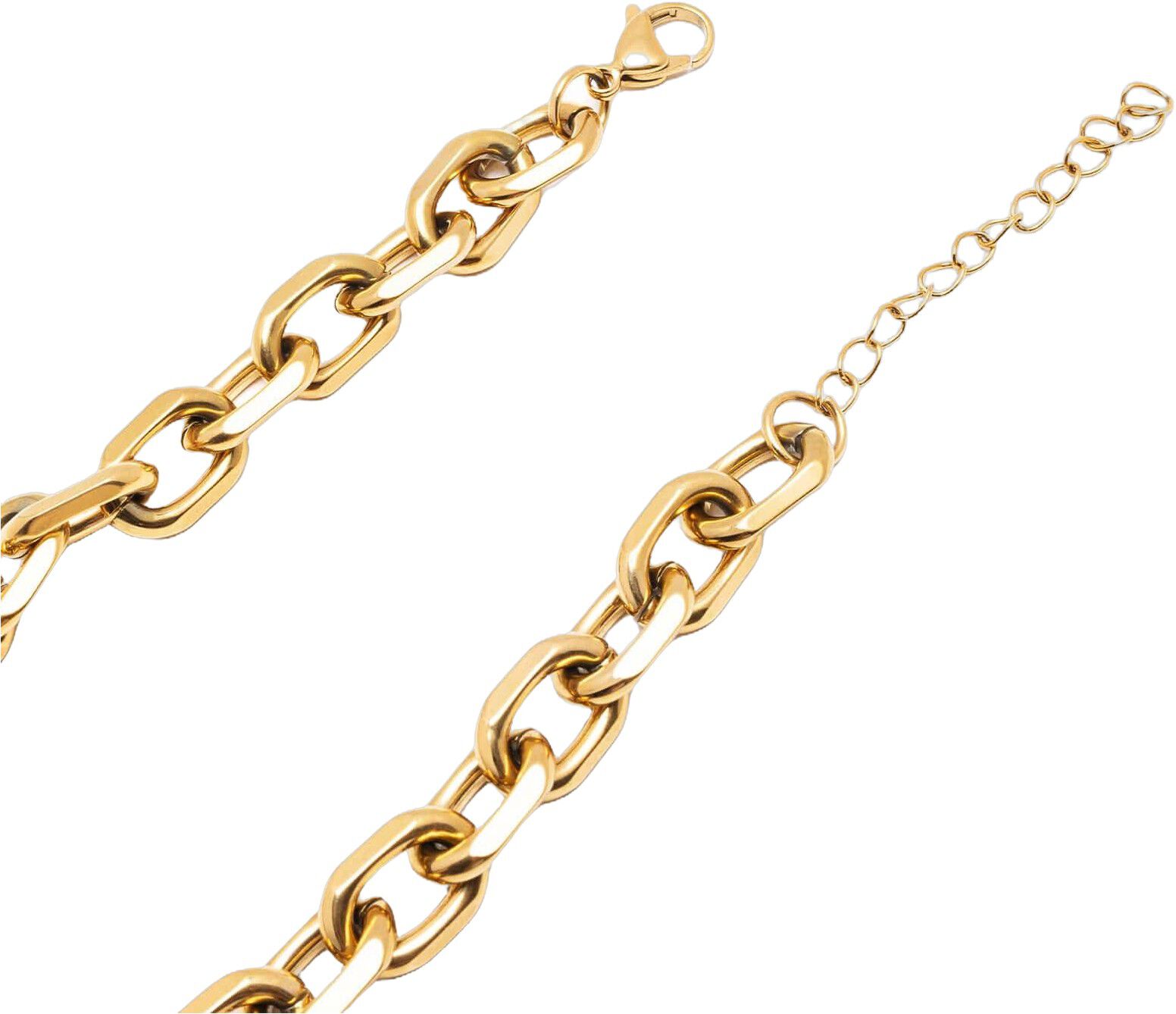 Women's Gold Round Cable Chain Bracelet