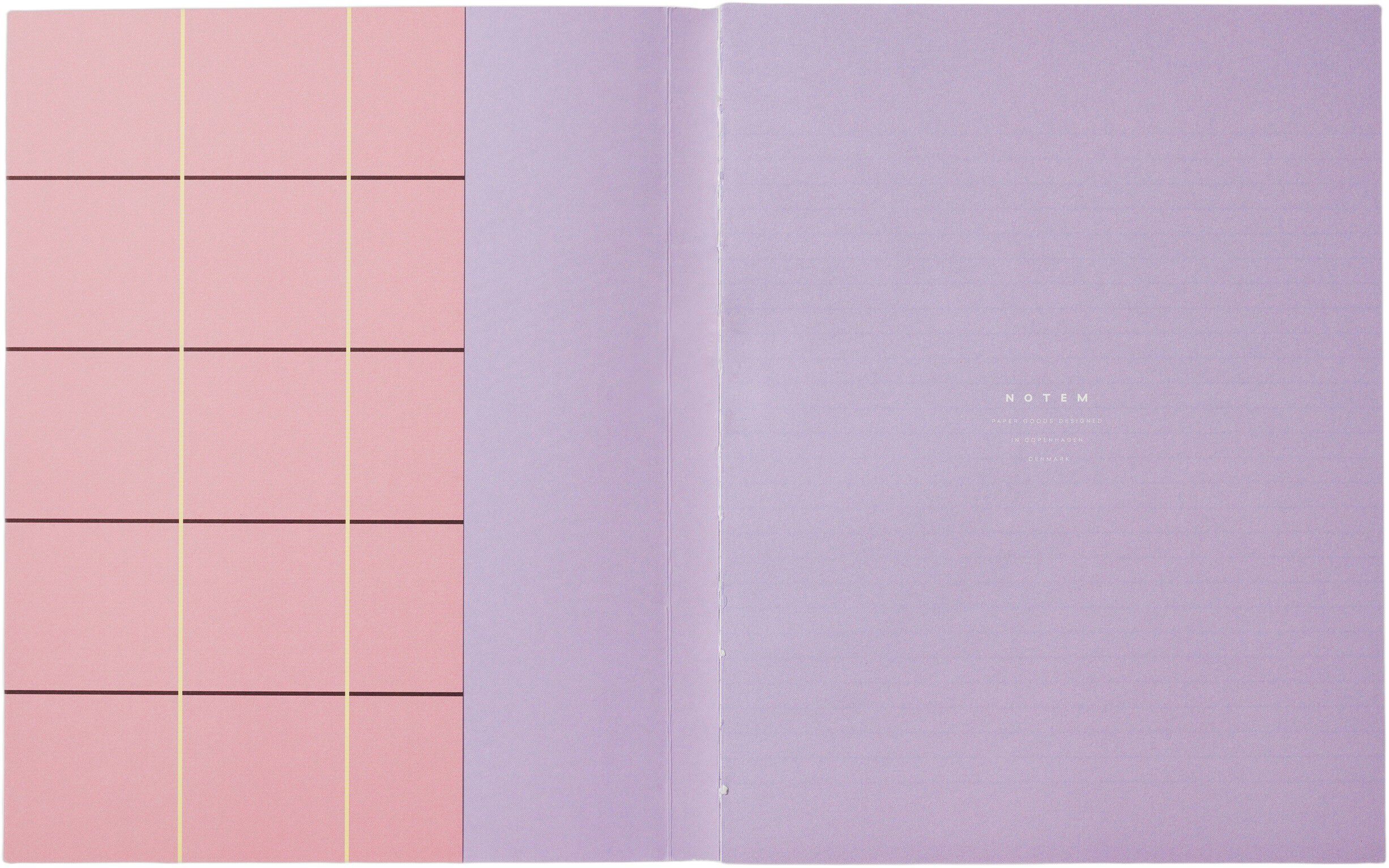 UMA Flat Lay Notebook - Large, Rose check