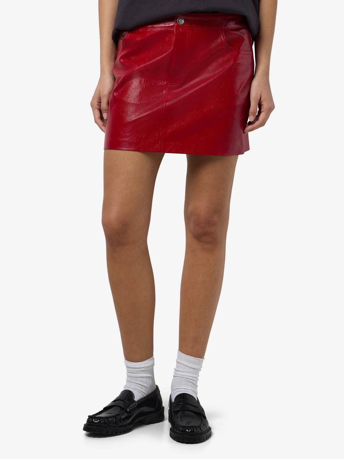 NMKANE NW VINYL SHORT SKIRT