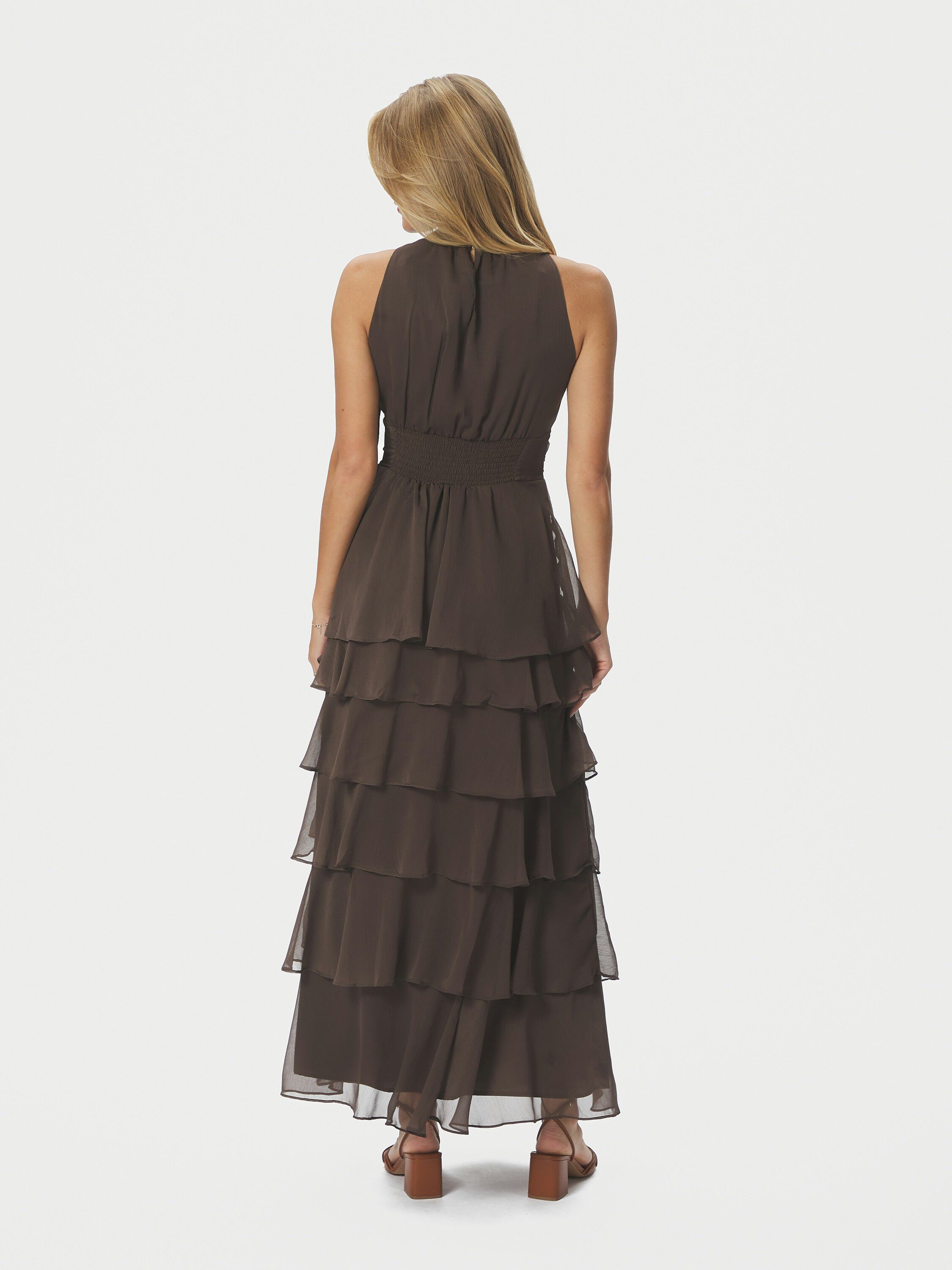 Marli Solid Chiffon Dress