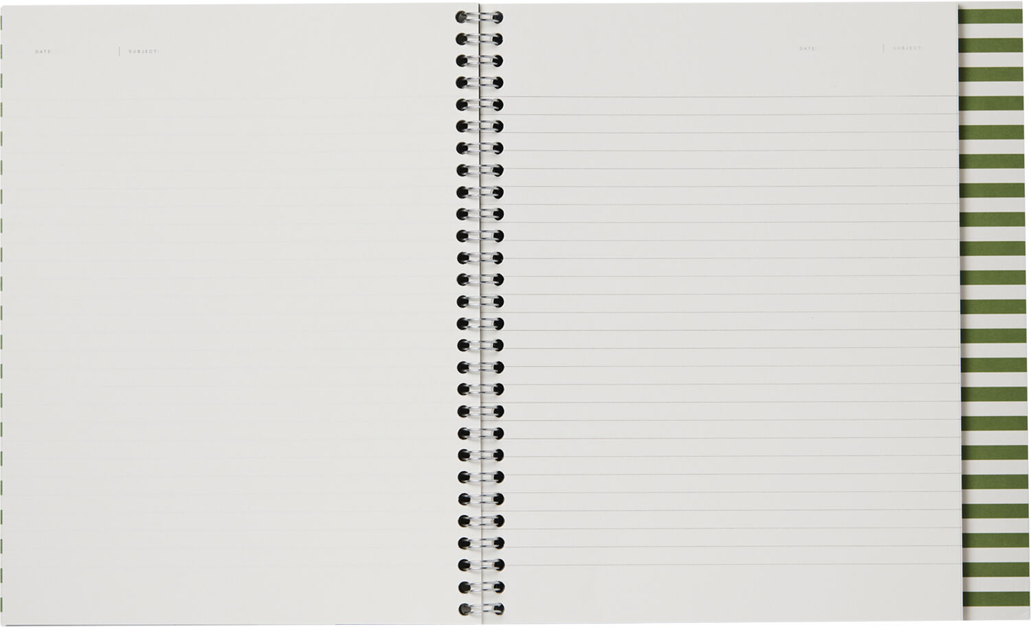 NELA Notebook med spiralryg - Stor, Gr&oslash;n