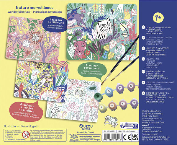 Auzou - Mal efter nummer - Den vilde natur