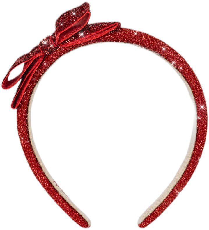 VELVET BOW HAIRBRACE