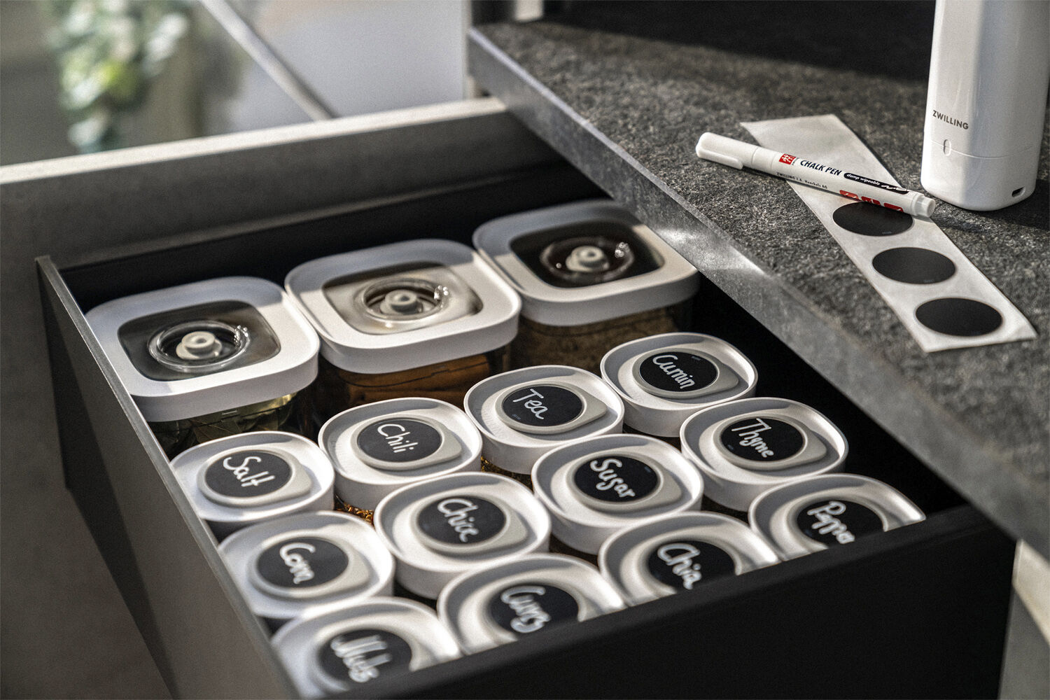 Fresh & Save CUBE S&aelig;t S/M12 gennemsigtig-hvid