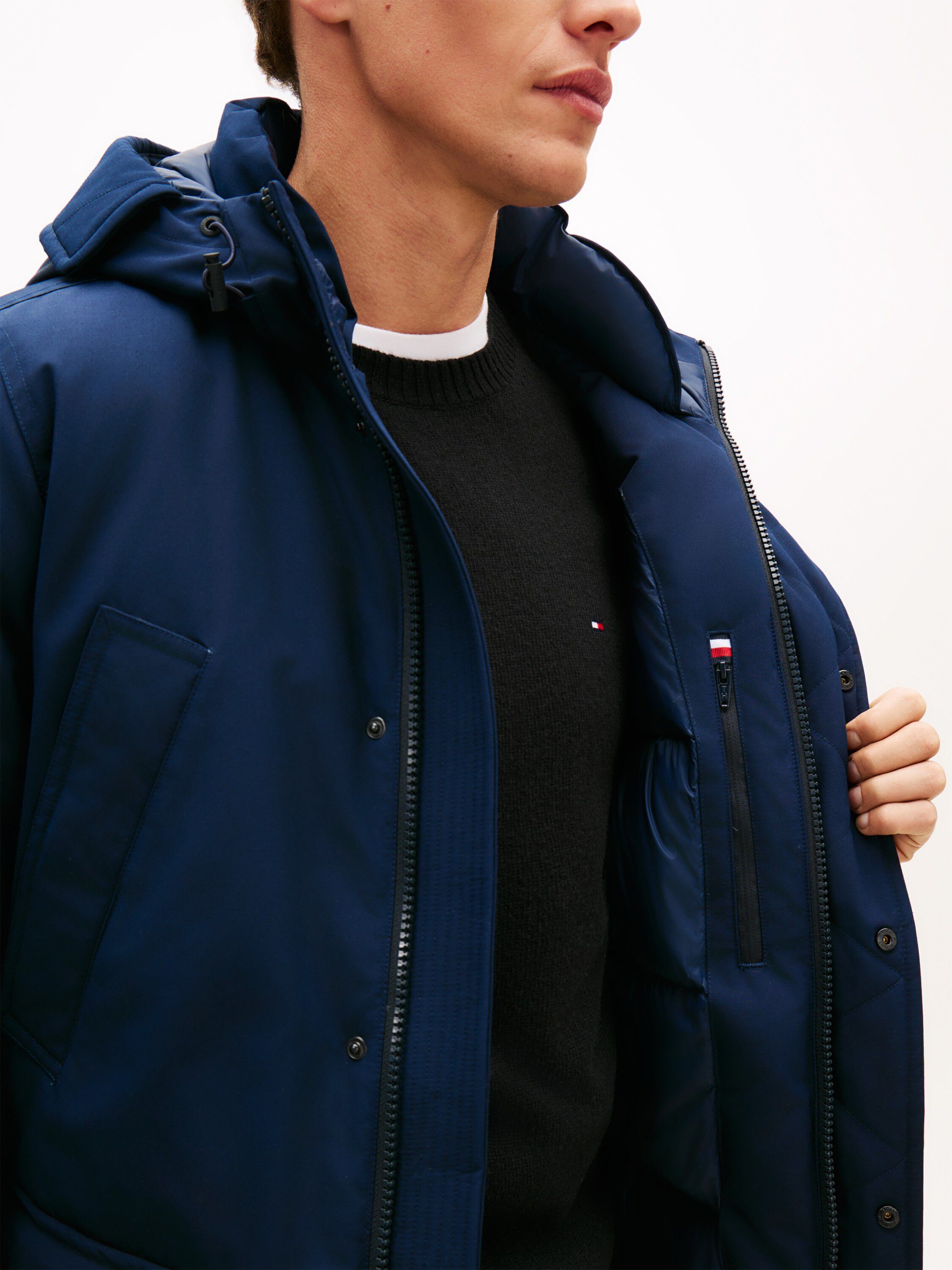 Logo Patch Down Hooded Rockie Parka