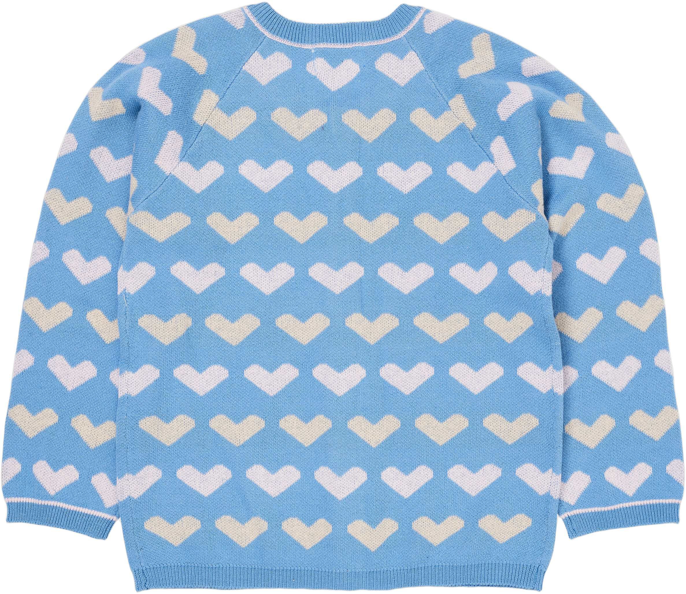 KNITTED HEART CARDIGAN