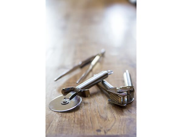 Hvitløkspresser 20 cm Stål