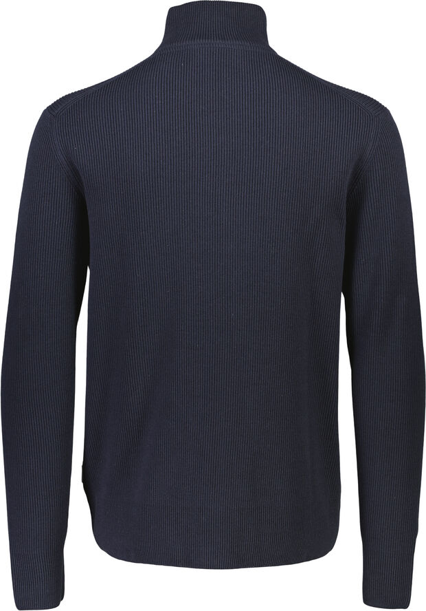 Knitted zip cardigan