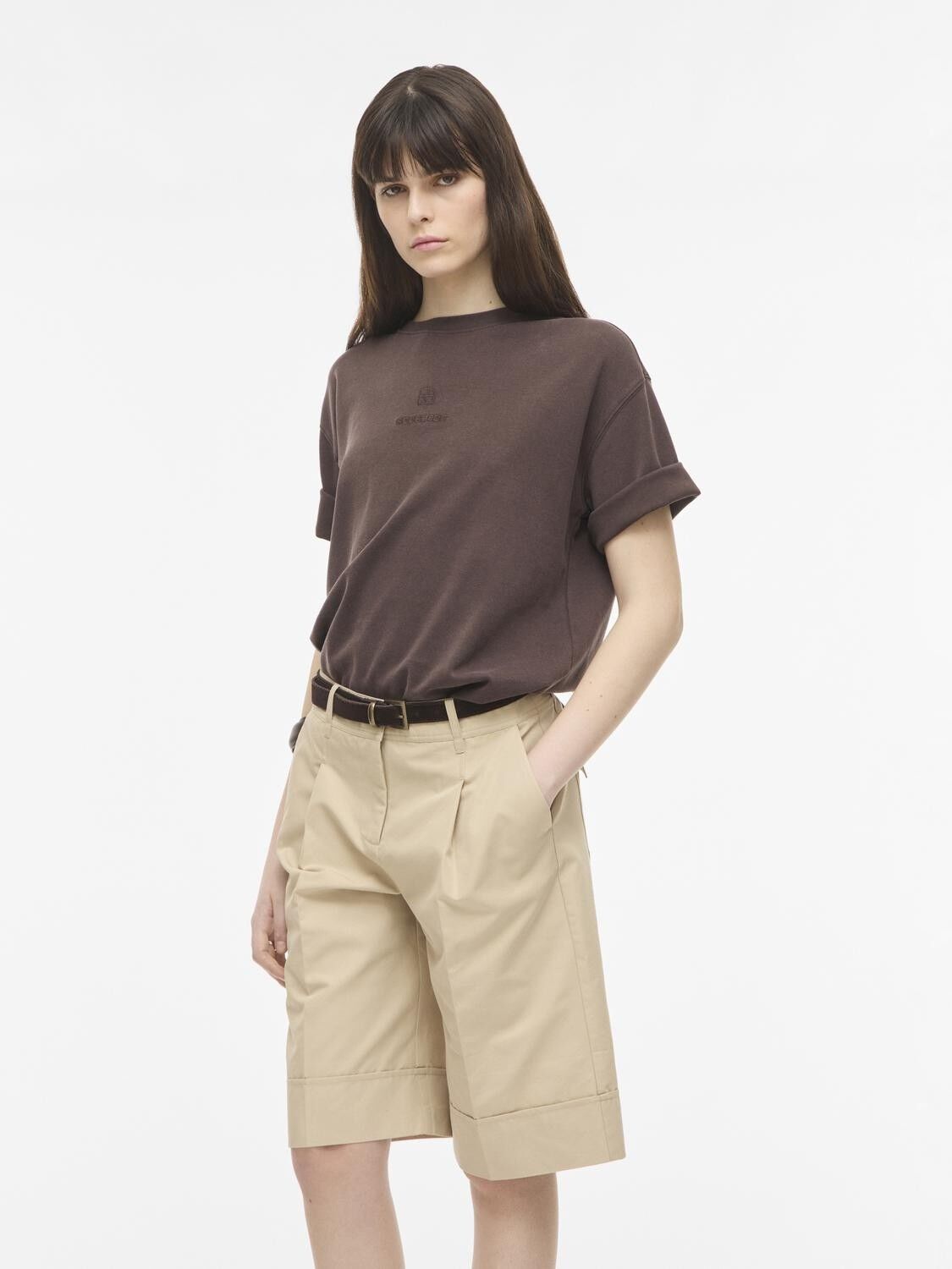 Rousophie 2/4 O-Neck Oversized Tee