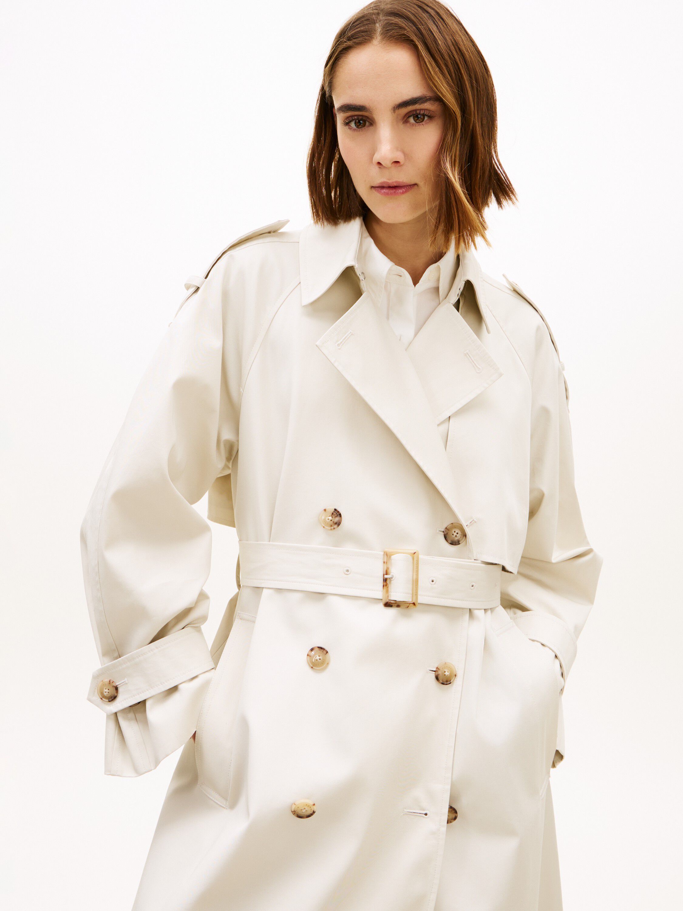 OVERSIZED COTTON TRENCH COAT