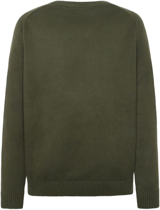 Plain knitted crew neck GOTS/Vegan