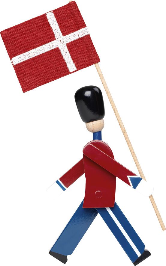 Fanebærer mini rød/blå/hvid