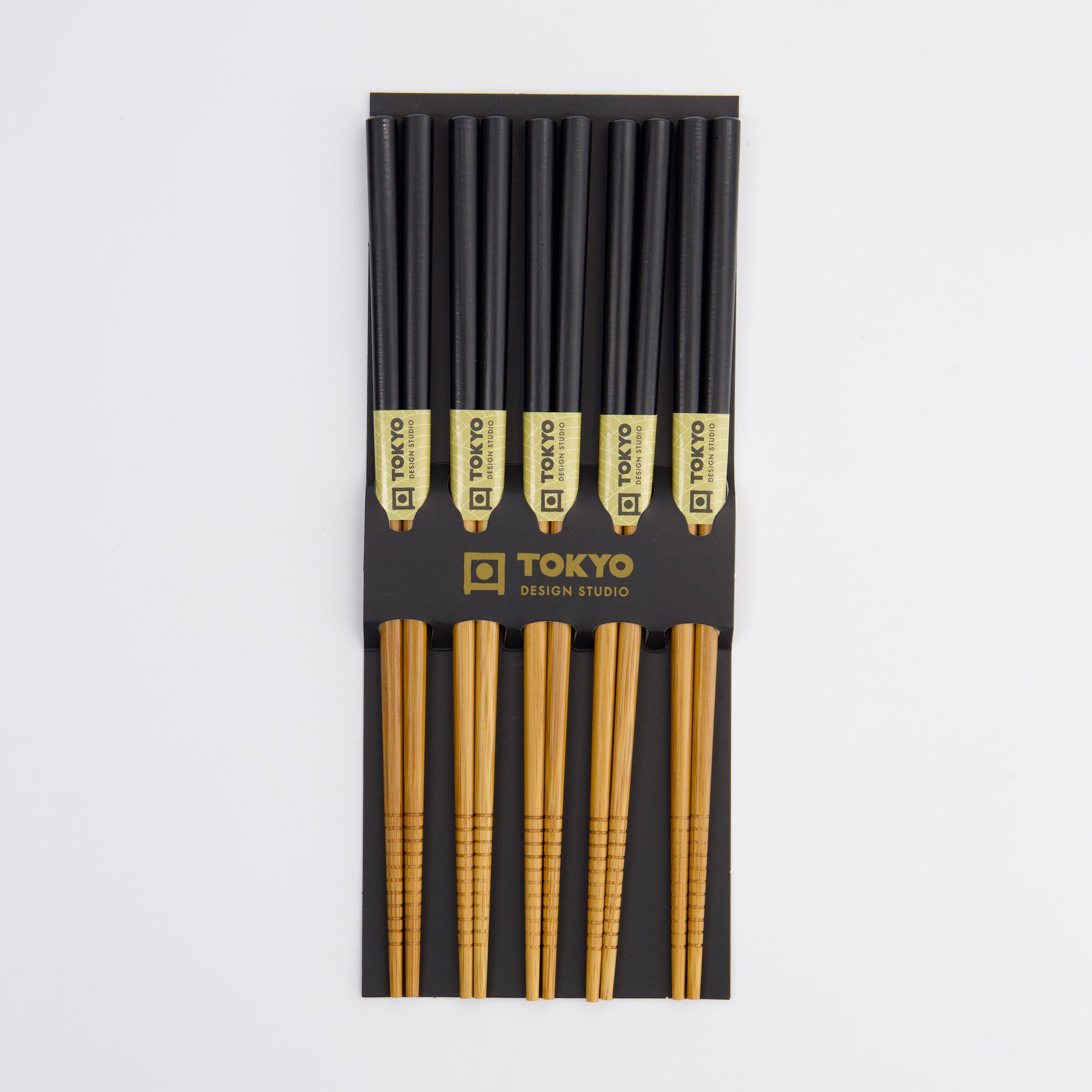 TDS Bamboo Chopstick Set/5 Black