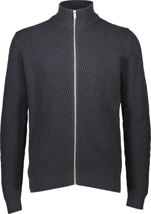 Zip through structure cardigan