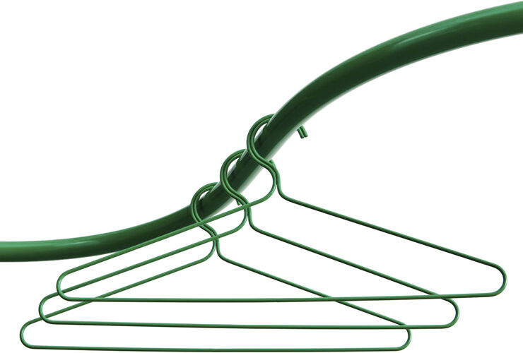 Colour Hanger-Set of 3-Jungle green