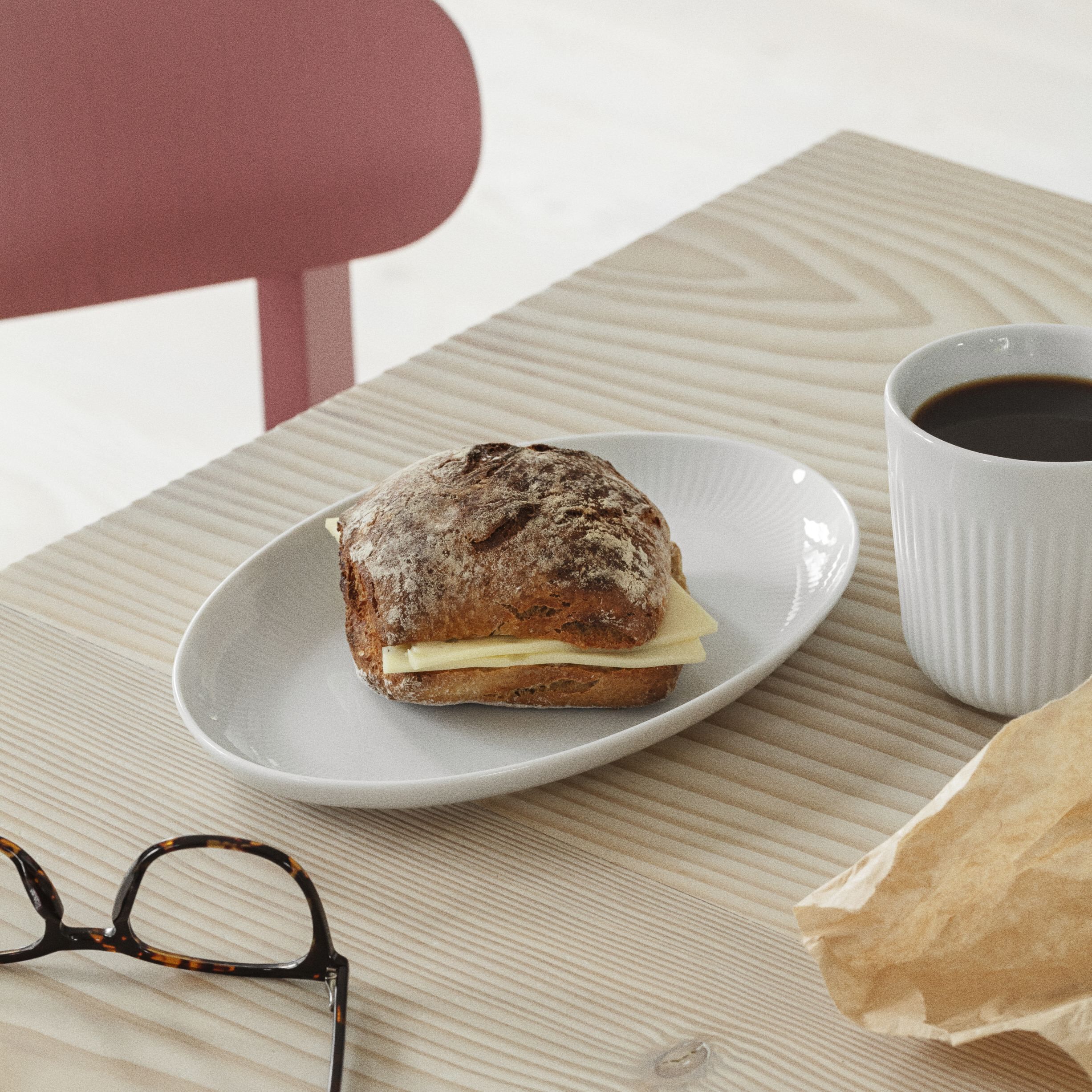 Legio Nova Oval coupe tallerken 24,5 cm, 4stk