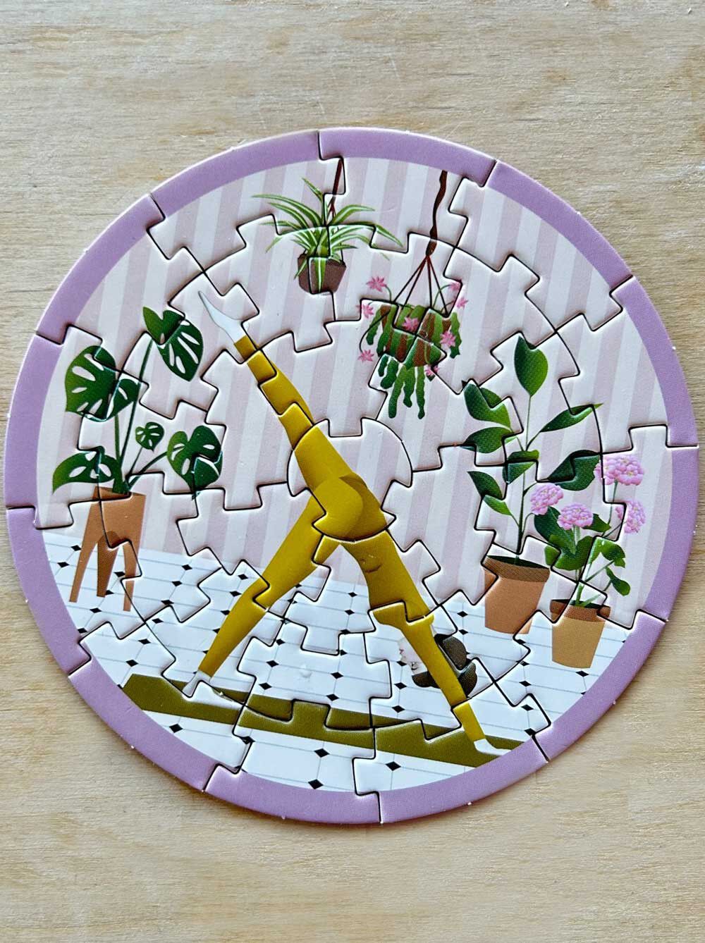 YOGA & PLANTS - minipuslespil