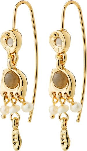 HERE earrings gold-plated