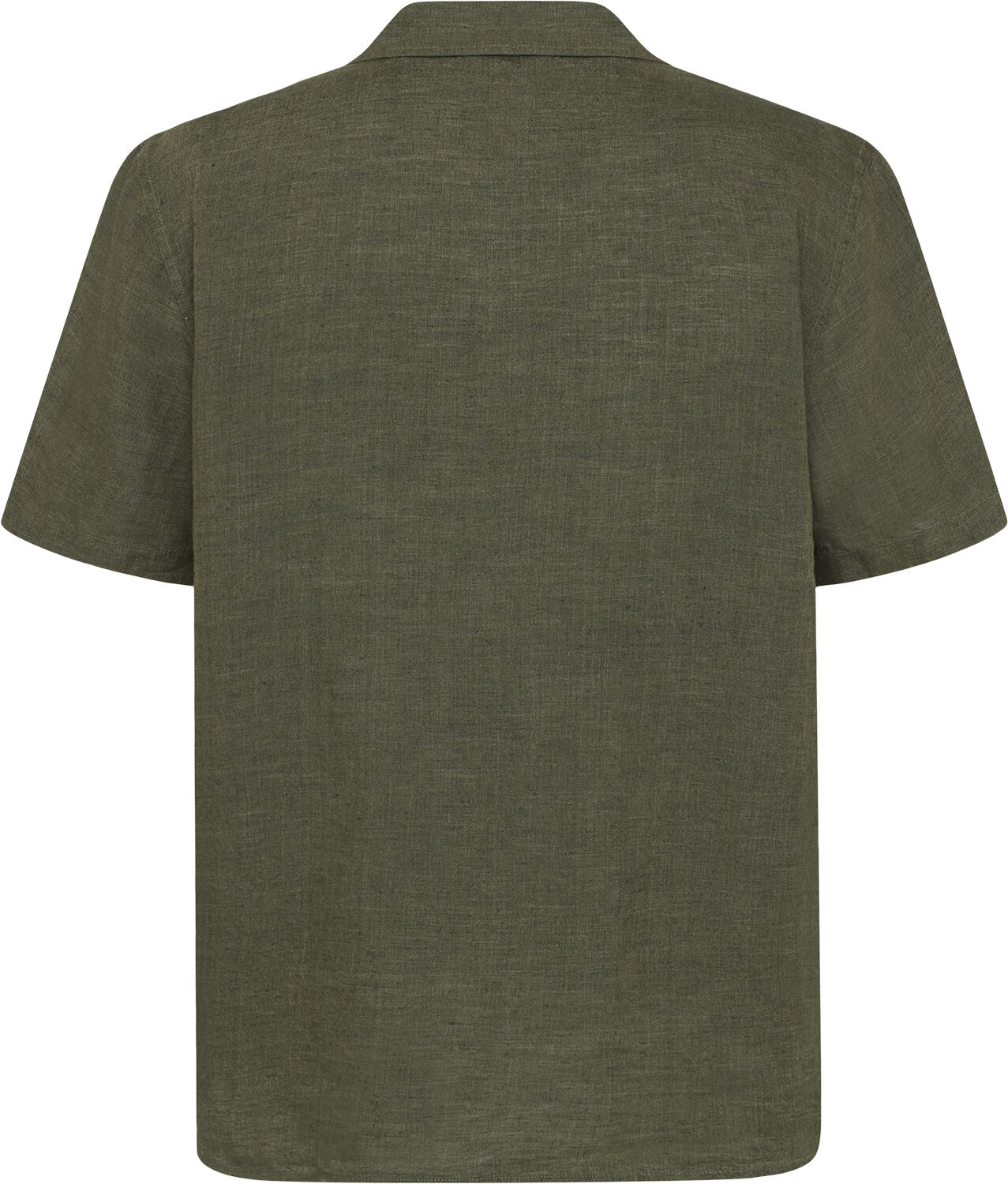 Box fit short sleeved linen shirt GOTS/Vegan