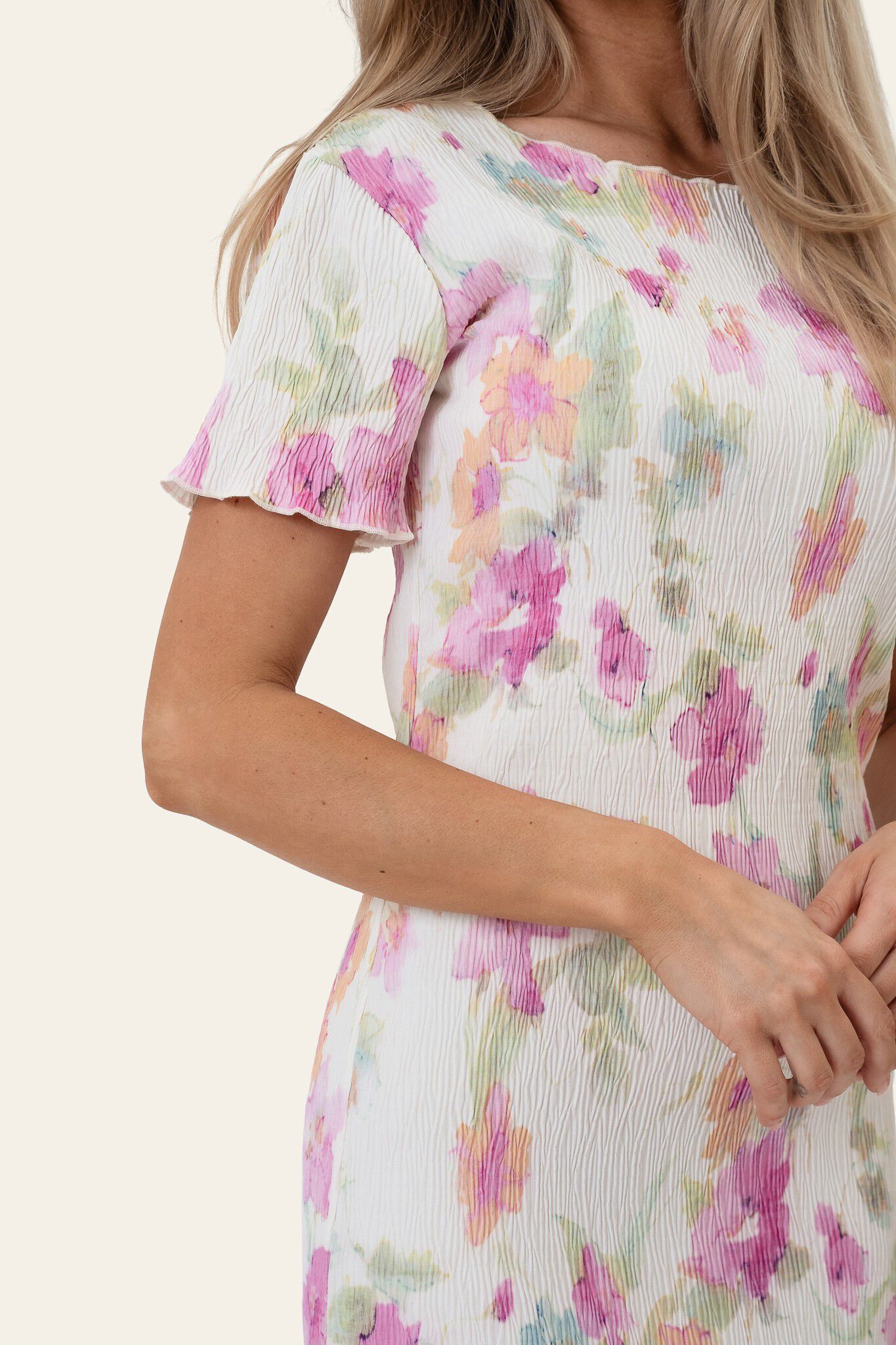 OdaIC SS Dress - Pink Flower Blush